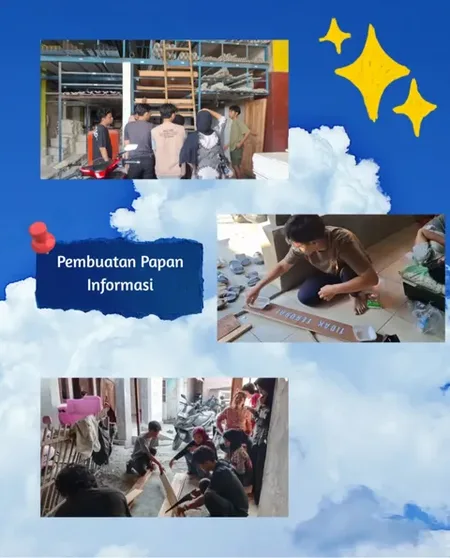 Day 9 — Izin Proker ke SDN Pajaten III & Pembuatan Papan Informasi